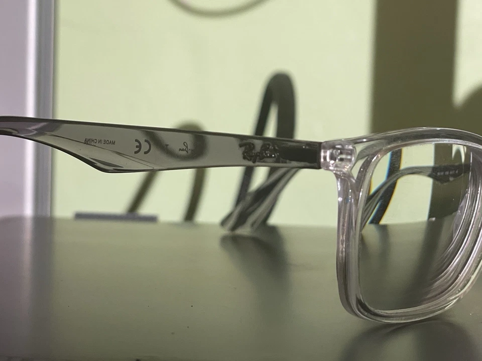 Ray-Ban RB7047 5768 Anteojos Transparente 54□17-140 Auténtico Marco Unisex Foto 4 de 4