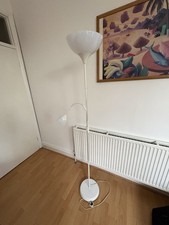 IKEA Floor Lamp with Reading Light – White – Uplighter Standing Lamp