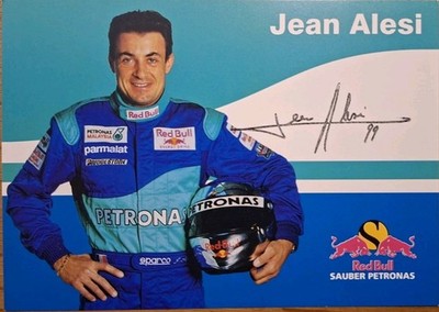 Autogrammkarte Jean Alesi Sauber Petronas 1999