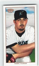 2002 Topps 206 Mini - Brad Penny - Black Polar Bear Back #191
