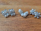 COSTUME JEWELRY 8 ITEMS EARRINGS  WORRY BIRD 3 LEAF CLOVER ALL EXC. MKD. VINTAGE — photo 2