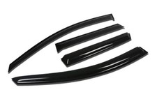 4 Pcs Vent Window Visor Deflector Rain/Sun Guard, Dark Smoke, Compatible with