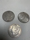 Junk Drawer Lot, 90% Silver Morgan Dollars, 1880 O, 1882, 1884
