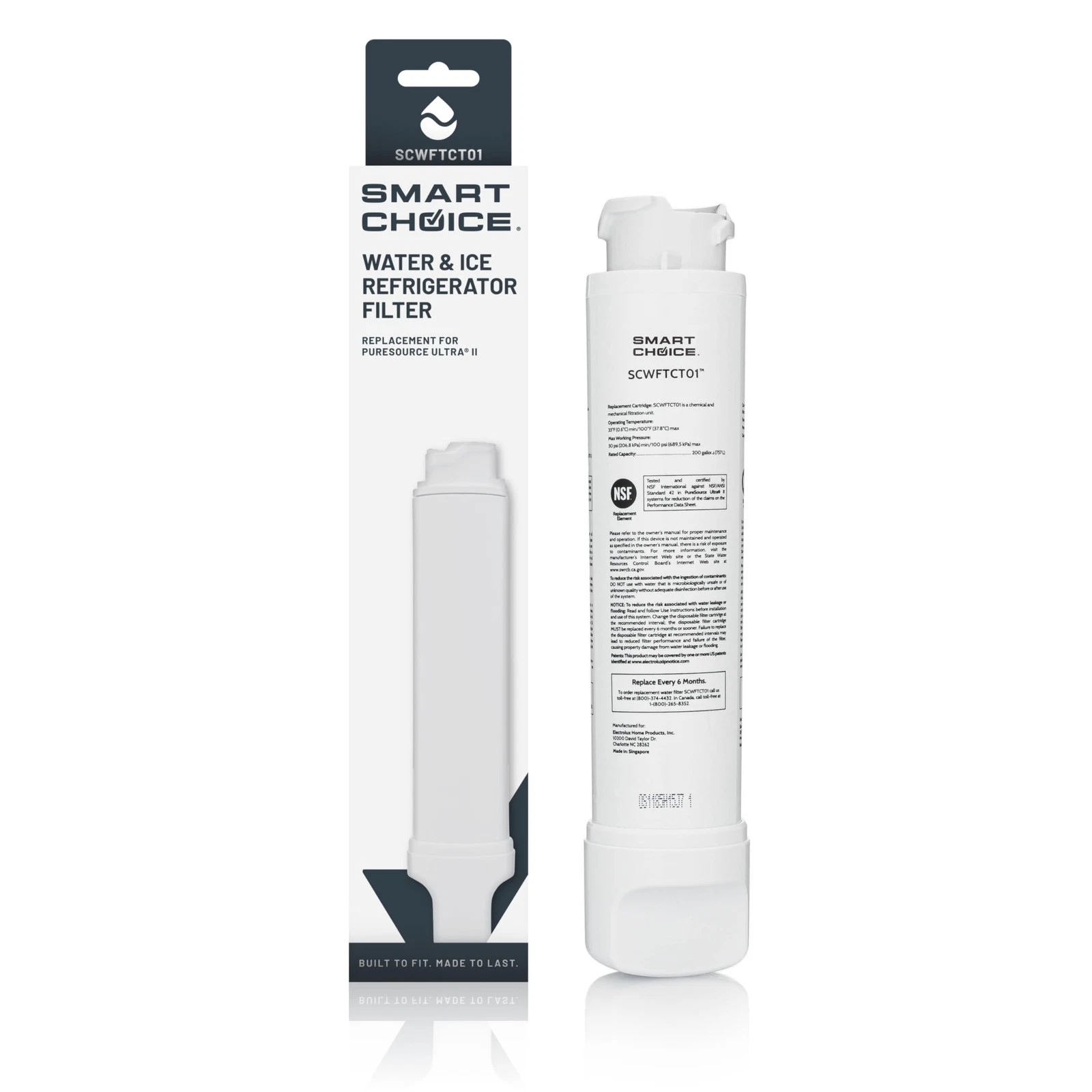 Smart Choice SCWFTCTO1 Refrigerator 1 Count (Pack of 1), Original Version
Opens in a new window or t