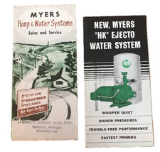 Lot 2 Myers Pump & Water Systems Electo Power Sprayers Brochures Softeners JK1