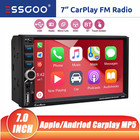 7 inch Double 2 Din Car Stereo Radio Apple CarPlay/Android Auto Touch Screen USB