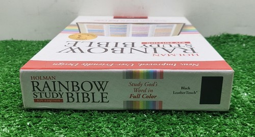 KJV Rainbow Study Bible,Black Leather Touch,Indexed-NEW - Imagen 5 de 12
