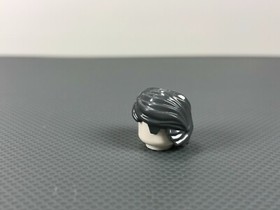 LEGO Dark Bluish Gray MINIFIGURE HAIR Male Short Swept Back Tousled (x1)