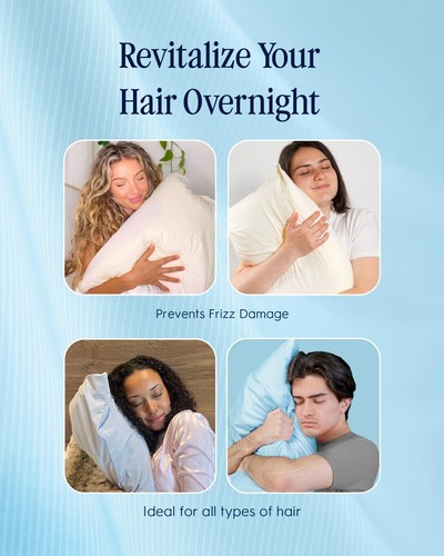 Evercool®+ Cooling Pillowcases, Silver Infused Fabric for Fresh and Hygienic Sl - Picture 5 of 34