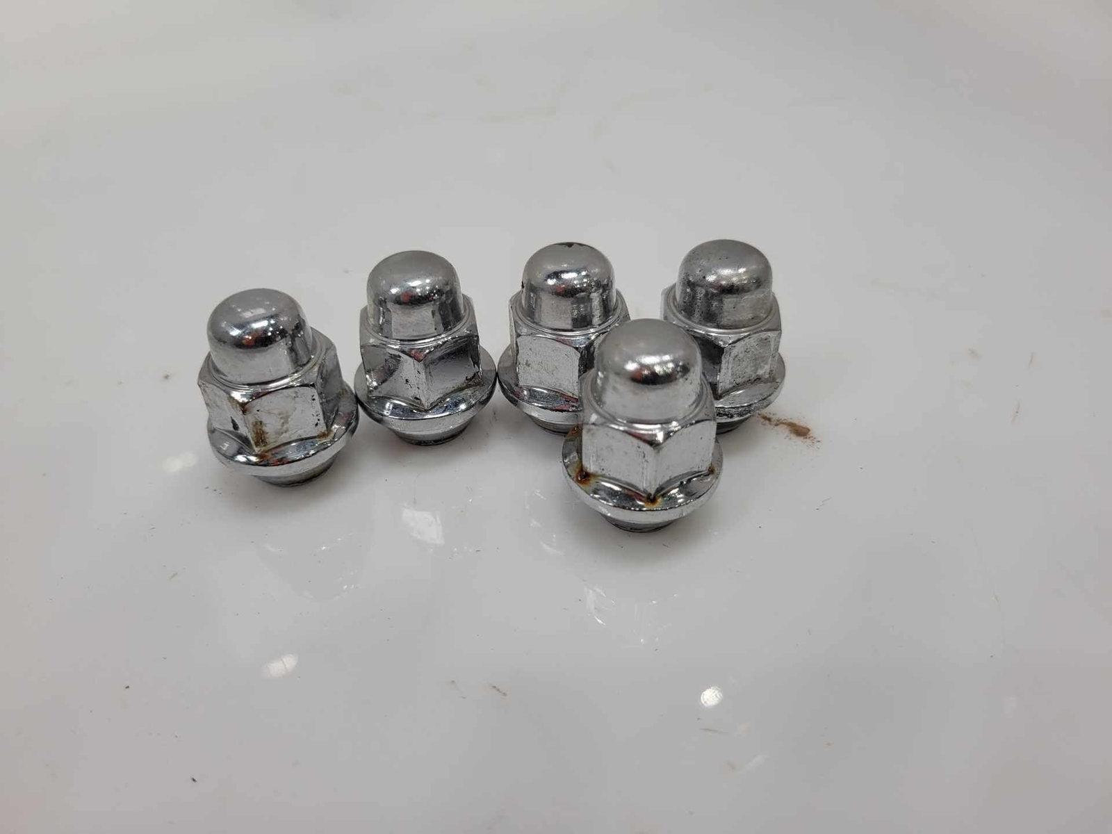 Kia Hyundai Steel Wheel Lug Nuts (5) Forte Elantra Accent Ioniq OEM