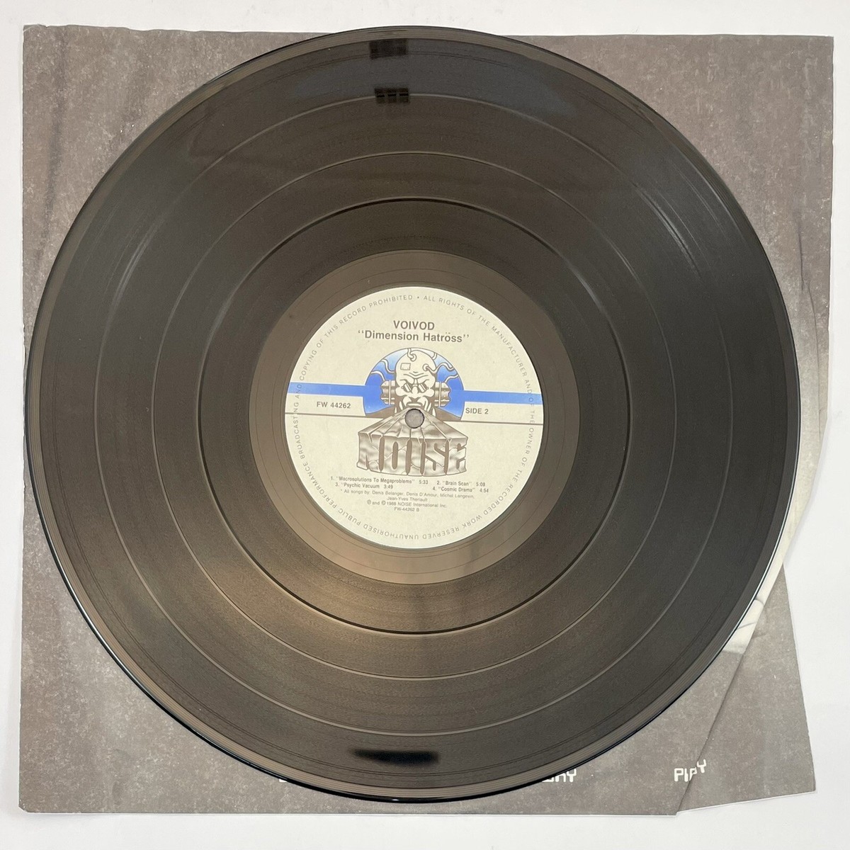 VOIVÖD DIMENSION HATRÖSS 1988 LP EXC+ Vinyl Record Cover EXC