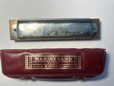 Vintage Marine Band Harmonica No. 364 Key C Germany