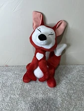 KellyToy Sugar Loaf Plush RED FOX Stuffed Animal Toy 13" 2015 Sitting White