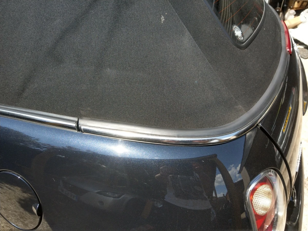 Mini Convertible R52 rear soft top hood weather seal repair kit Cooper One S cab