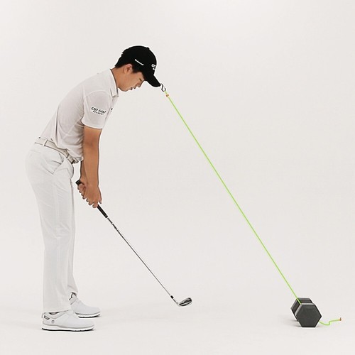 Golf Training Aid Early Extension Spine Angle Keep head still steady