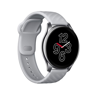 OnePlus Watch 46mm Edelstahlgehäuse Sportarmband - Moonlight Silver *Sehr gut*