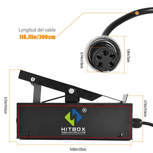 HITBOX 200AMP Aluminum HF TIG AC DC TIG Welding Machine Inverter TIG Welder 240V - Picture 12 of 12