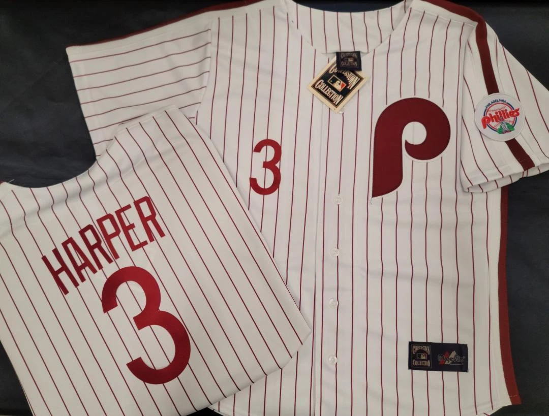 21230 Cooperstown Collection PHILADELPHIA PHILLIES Vintage Maroon P/S JERSEY  NWT