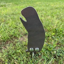 3/8AR500 5x11 Prairie Dog AutoReset Spring Popper Reactive Steel Shooting Target