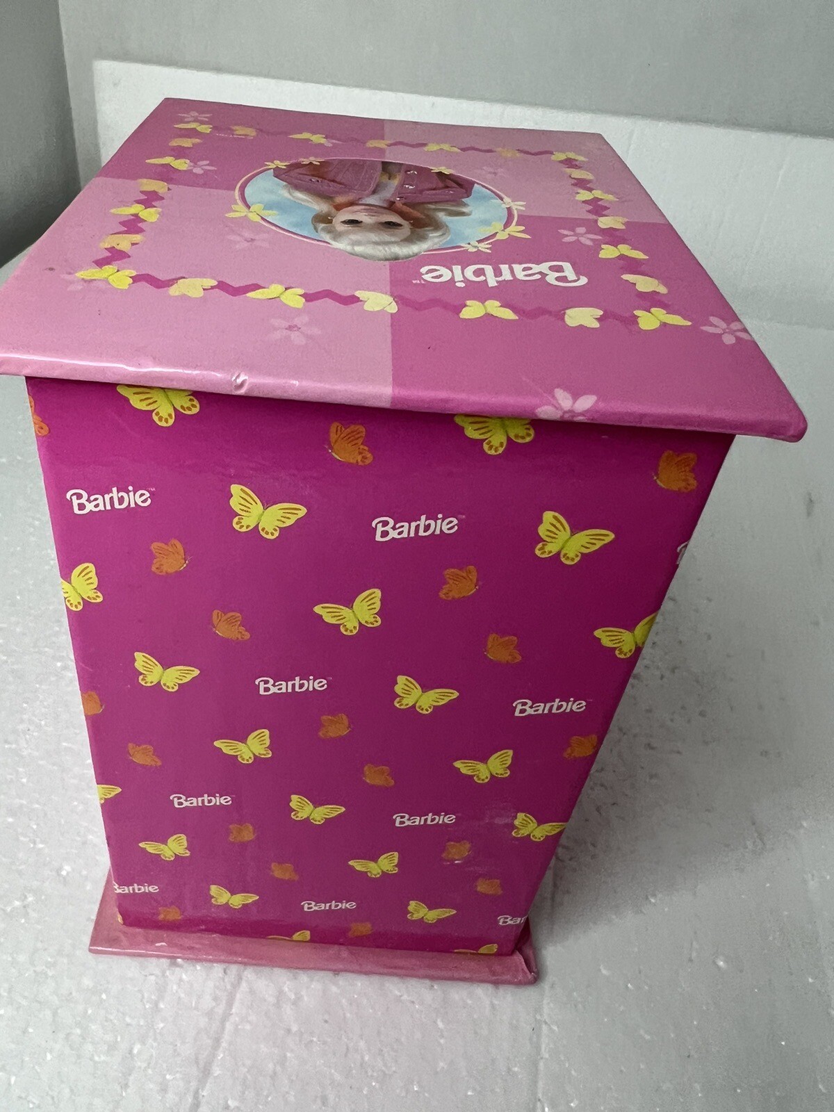 Barbie Storage Jewelry Box With Plastic Toys 