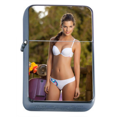 Bali Pin Up Girls D5 Flip Top Oil Lighter Wind Resistant 