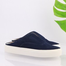 Corso Como Women's Trena Mule Size 8.5 Navy Blue Nubuck Slip-On Sneaker Shoe