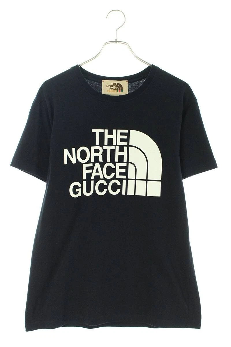 THE NORTH FACE X GUCCI 21SS 615044 XJDBZ Logo Print T-shirt XS