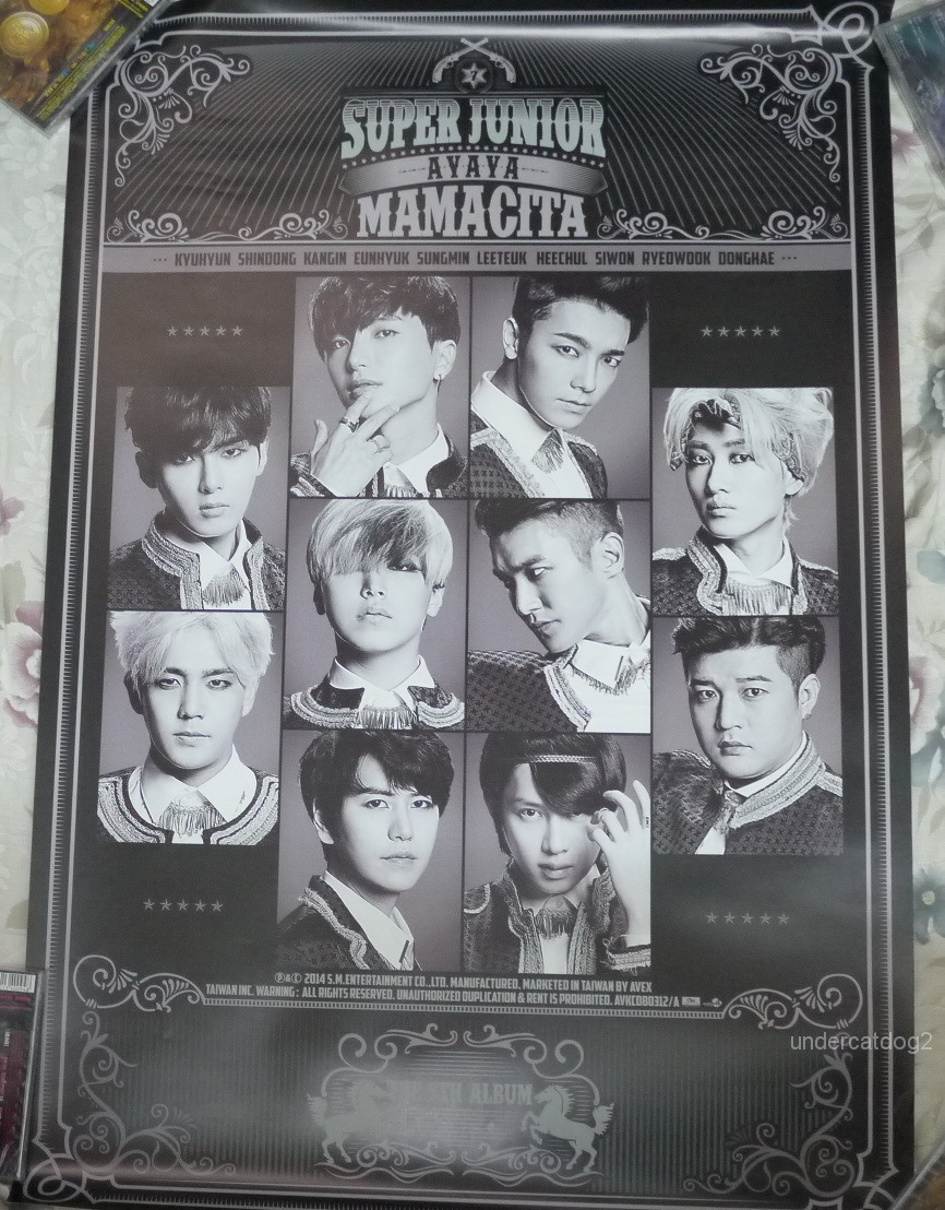 Super Junior Vol.7 Mamacita 2014 Taiwan Promo Giant Poster | eBay