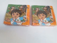 GO DIEGO GO BEVERAGE NAPKINS - LOT OF 2 PACKAGES -  PARTY SUPPLIES