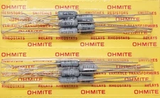 (Qty 5) 3 Watt  OHMITE Wirewound Silicone Ceramic RESISTORS -Mult Sizes (Ohms)