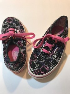girls black vans size 5