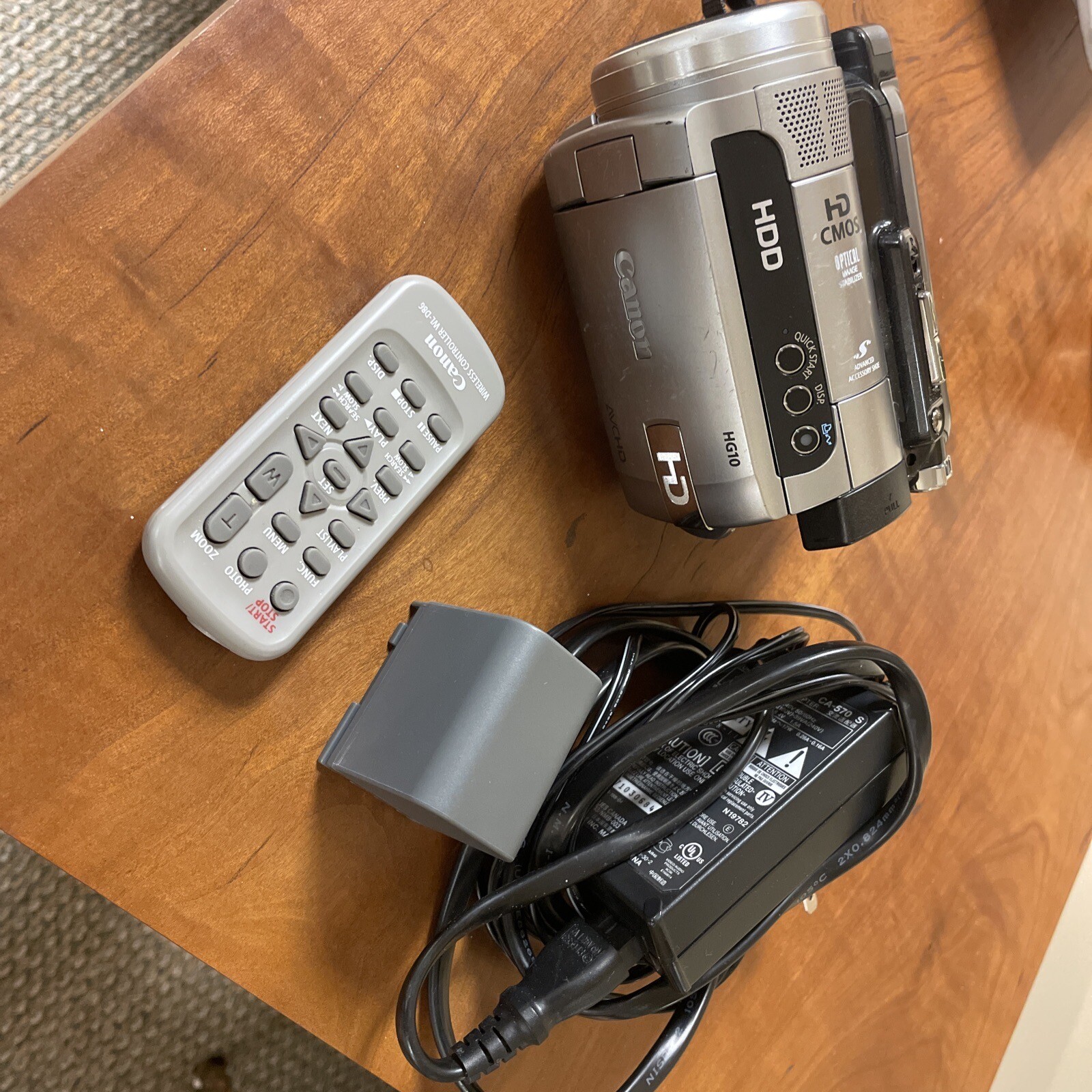 Canon HG10 HDD AVCHD 10x Optical Zoom Digital Camcorder With New