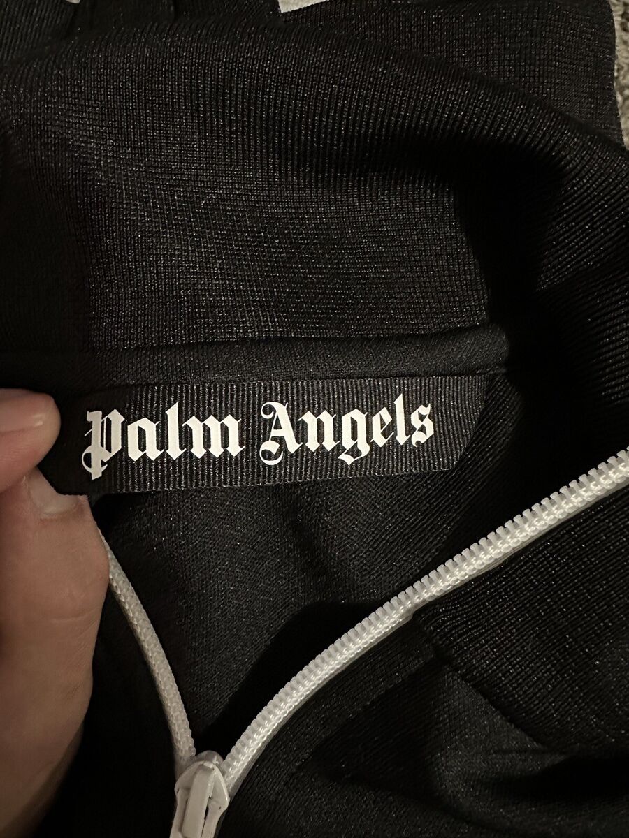 Palm Angels Black Red/Green Stripe Track Jacket Size Small Palm Angels Black Red/Green Stripe Track Jacket Size Small