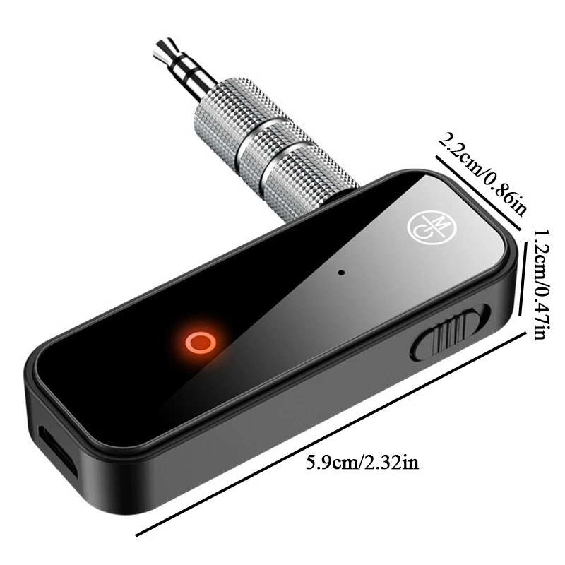 Bluetooth 5.0 USB Wireless Transmitter Receiver 2in1 Audio Adapter 3.5mm Aux Car - Image 3 of 4