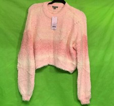 Women s Spacedye Crewneck Pullover Sweater - Wild Fable Peach L