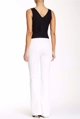 white dress pants flare White High-Waist Flare Pants Women's Suit main image 0