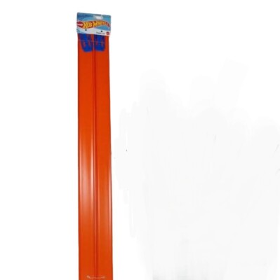 Mattel Hot Wheels NEW Straight Track -Builder Track -Orange -2 Piece -4ft. Total
