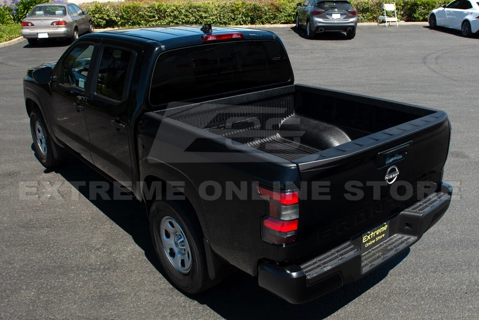 For 22-Up Nissan Frontier EOS Performance Matte Black Rear Tailgate Lip Spoiler - Image 2 of 4