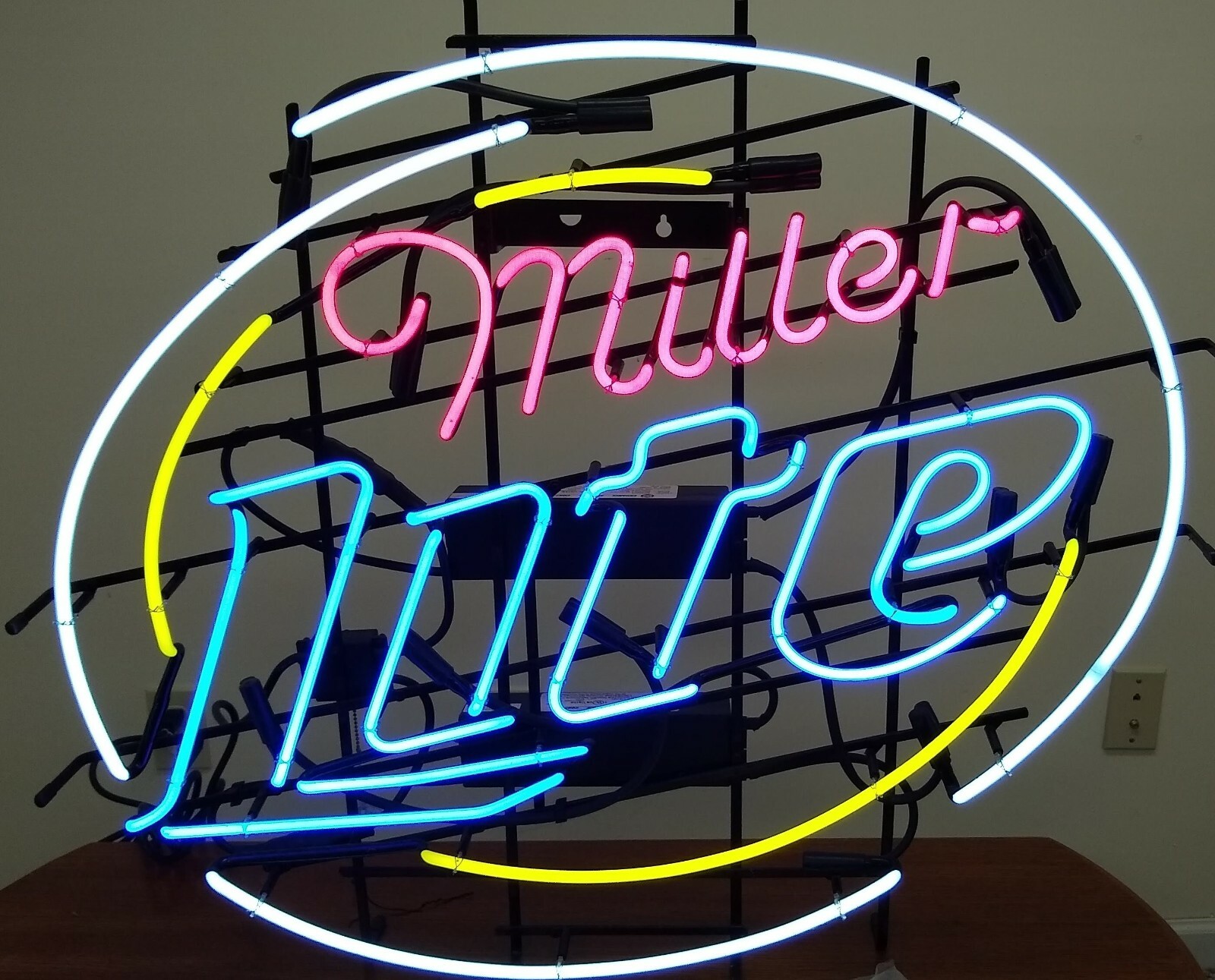 Vintage Original Miller Lite Beer Authentic Neon Sign *Pickup only* eBay
