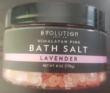 Evolution Salt Co. Himalayan Pink Lavender Bath Salt 6 oz / 170g