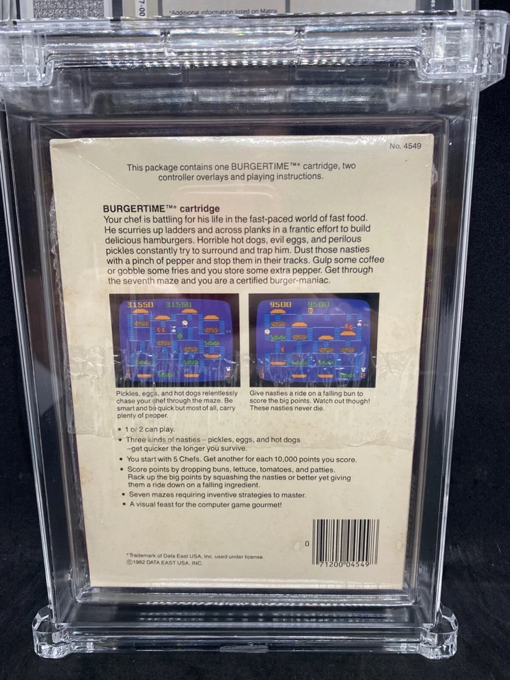 Burgertime 2Nd Print Mattel Electronics Intellivision Intv - 1983 Wata 8.5 A - Image 2 of 4