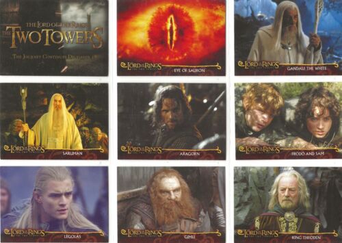 LORD OF THE RINGS  TWO TOWERS PROMO SET C1 TO C20 BY TOPPS - Picture 1 of 6