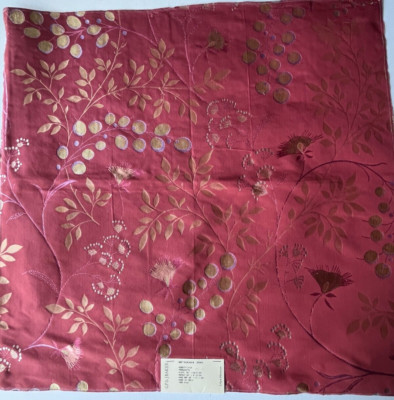 GP & JBaker Honesty Silk Terracotta  Fabric Remnant 24''x24''
