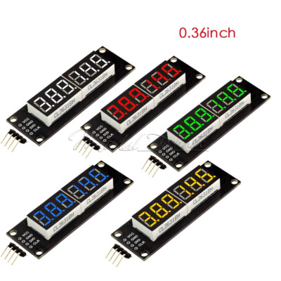 0.36 inch 6-Digit LED Tube Display Module 7-segment TM1637 5 Volts