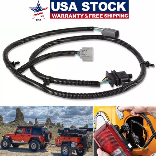 4Way Tow Hitch Trailer Wiring Harness for 20072018 Jeep Wrangler JK