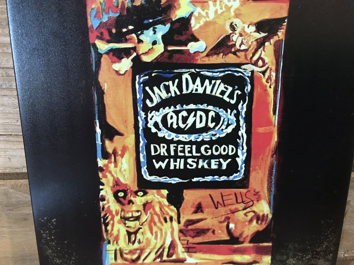 Jack Daniels AC/DC Dr Feelgood Whisky Eddie Maiden Metal sign 8