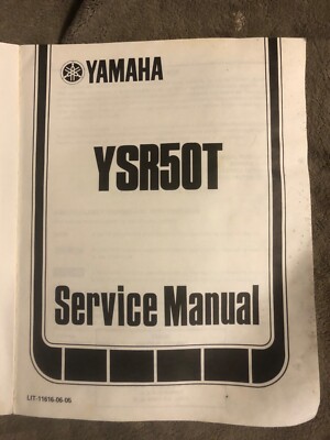 Yamaha Ysr50 Factory Service Manual 86-92 Yamaha Ysr | eBay