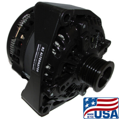 350A HIGH OUTPUT BLACK ALTERNATOR for SUBURBAN ESCALADE ASCENDER RAINIER TAHOE 