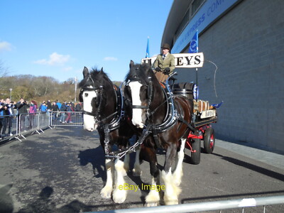 Foto 6x4 Harveys Dray Pferde Coldean kommen vor dem Amex Stadium w c2014