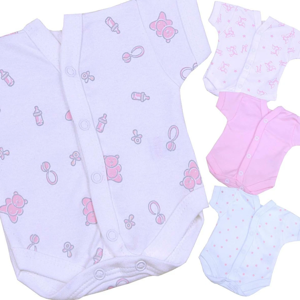 BabyPrem Premature Preemie Baby Girls Clothes Neonatal SCBU NICU Bodysuit Vests